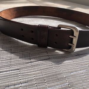 Calvin Klein Genuine Leather Double Prong Belt